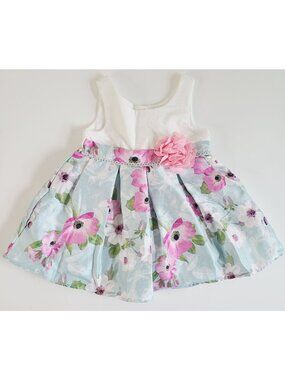 Sweet Heart Rose Floral-Print Toddler Dress & Pink Flower Accent 18 months